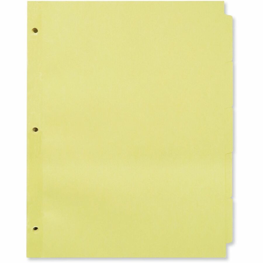 Self-Tab Index Dividers, 5-Tab, 11 x 8.5, Buff, 36 Sets