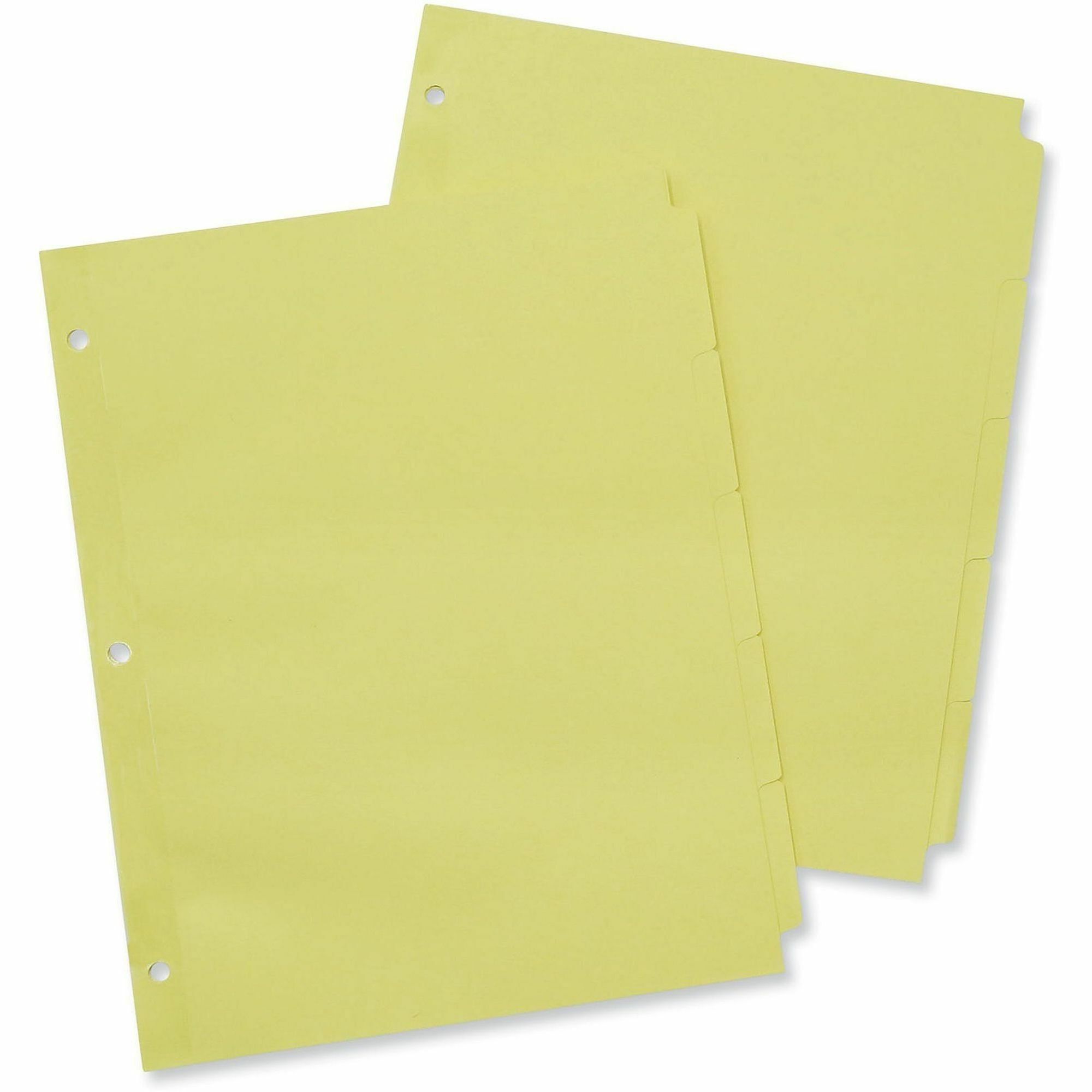 Self-Tab Index Dividers, 5-Tab, 11 x 8.5, Buff, 36 Sets