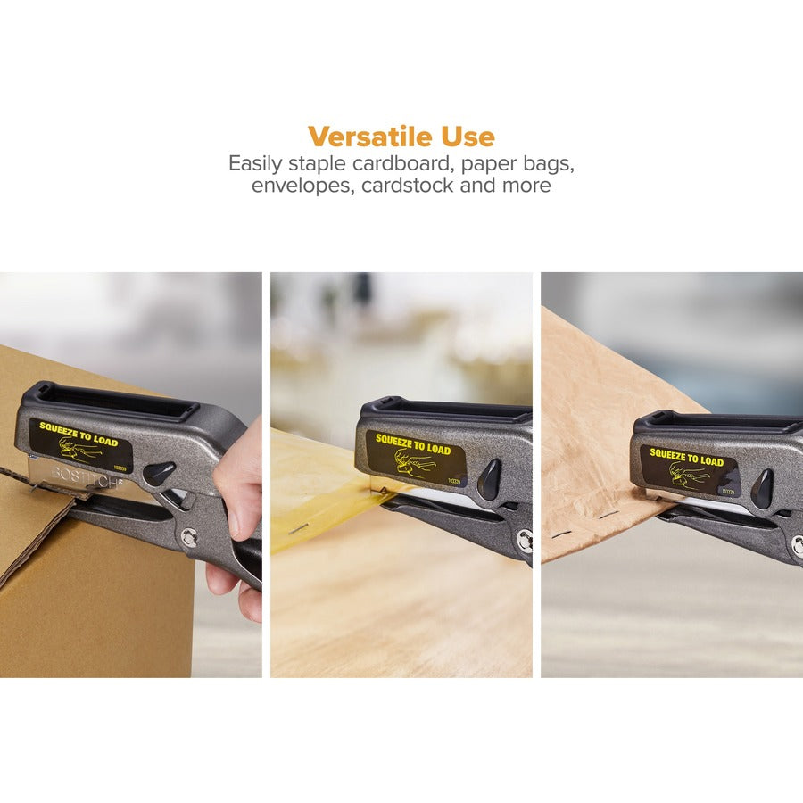 B8 Xtreme Duty Plier Stapler, 45-Sheet Capacity, 0.25" to 0.38" Staples, 2.5" Throat, Black