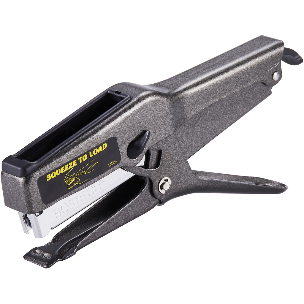 B8 Xtreme Duty Plier Stapler, 45-Sheet Capacity, 0.25" to 0.38" Staples, 2.5" Throat, Black