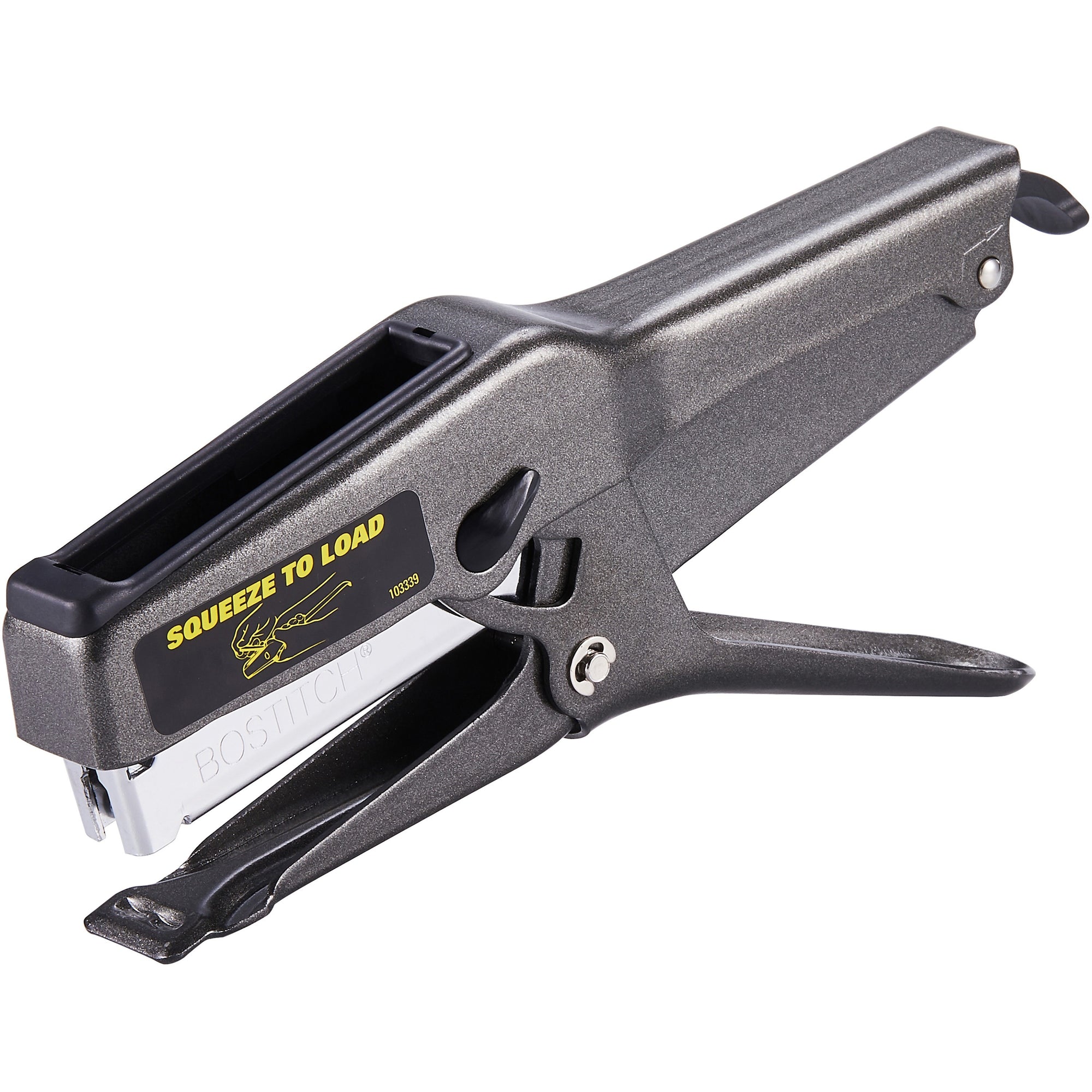 B8 Xtreme Duty Plier Stapler, 45-Sheet Capacity, 0.25" to 0.38" Staples, 2.5" Throat, Black