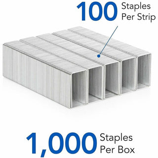 S.F. 13 Heavy-Duty Staples, 0.94" Leg, 0.5" Crown, Steel, 1,000/Box