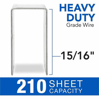 S.F. 13 Heavy-Duty Staples, 0.94" Leg, 0.5" Crown, Steel, 1,000/Box