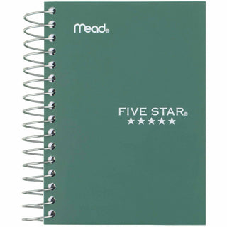 Mead Five Star Fat Lil' Wirebound Notebook - 200 Pages - Plain - Coilock - 4" x 5 1/2" - AssortedPoly Cover - Perforated, Durable Cover, Easy Tear - 1 Each