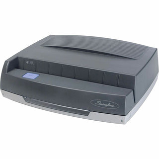 50-Sheet 350MD Electric Three-Hole Punch, 9/32" Holes, Gray
