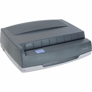 50-Sheet 350MD Electric Three-Hole Punch, 9/32" Holes, Gray