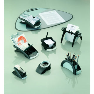 TELINDEX Desk Address Card File, Holds 500 2.88 x 4.13 Cards, 5.13 x 9.31 x 3.56, Plastic, Graphite/Black