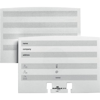 TELINDEX Desk Address Card File, Holds 500 2.88 x 4.13 Cards, 5.13 x 9.31 x 3.56, Plastic, Graphite/Black
