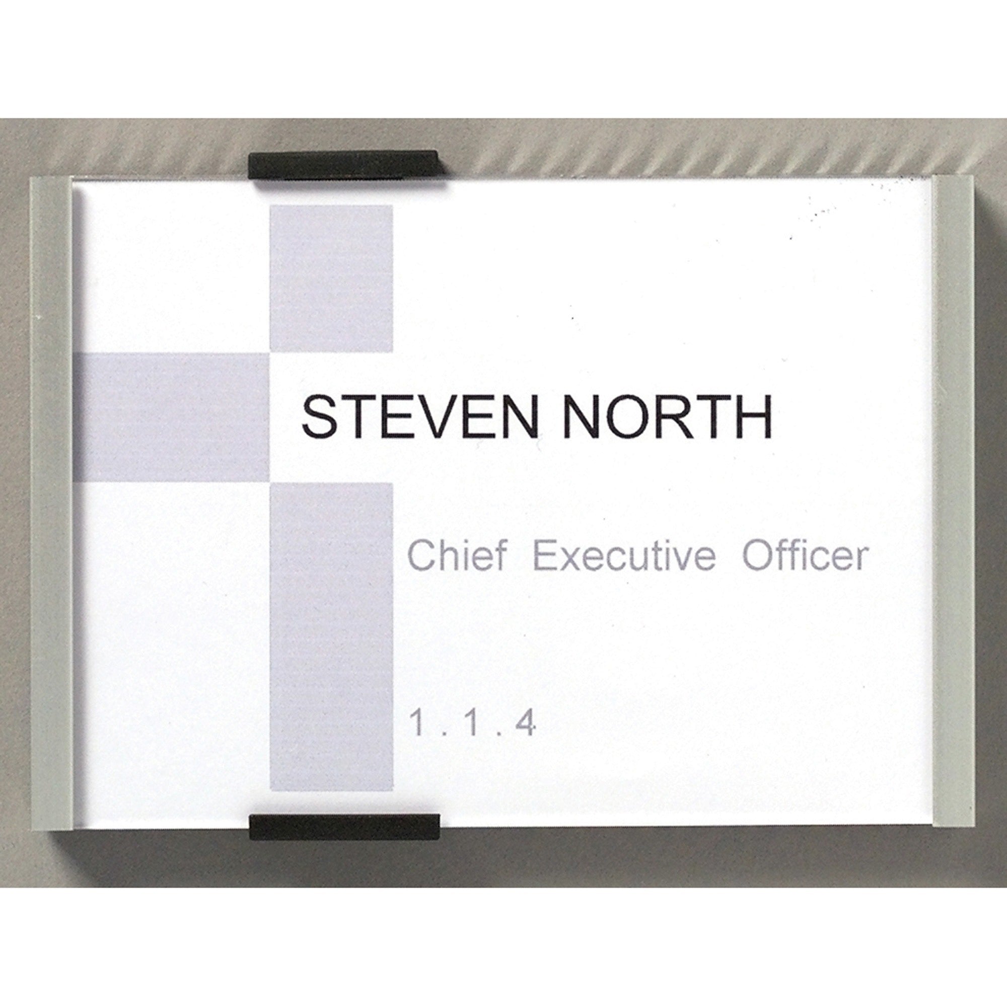 durable-wall-mounted-info-sign-6-1-8-x-4-3-8-rectangular-shape-acrylic-aluminum-easy-to-update-silver-1-pack_dbl480123 - 2
