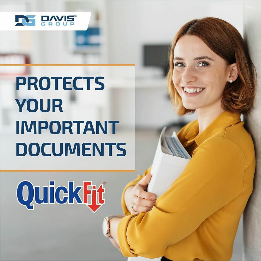 QuickFit Round Ring Unique Binder - 2" Binder Capacity - Letter - 8 1/2" x 11" Sheet Size - 400 Sheet Capacity - 2" Ring - Round Ring Fastener(s) - 2 Internal Pocket(s) - Vinyl - White - Recycled - Print-transfer Resistant, Exposed Rivet, PVC-free -