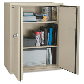 FireKing Storage Cabinet - 36" x 19.3" x 44" - 2 x Shelf(ves) - Fire Resistant - Platinum - 