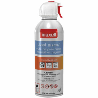 Maxell All-purpose Duster Canned Air - For Multipurpose - 10 fl oz - 1 Each - Blue, White
