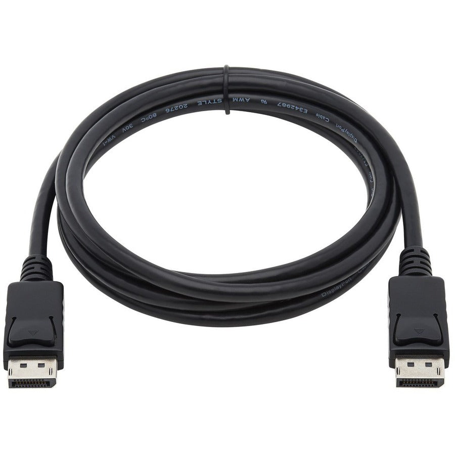 DisplayPort Cable with Latches (M/M), 6 ft, Black