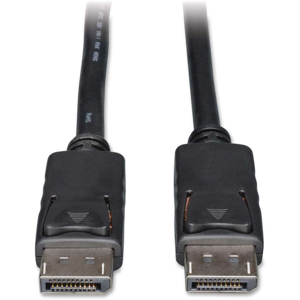 DisplayPort Cable with Latches (M/M), 6 ft, Black
