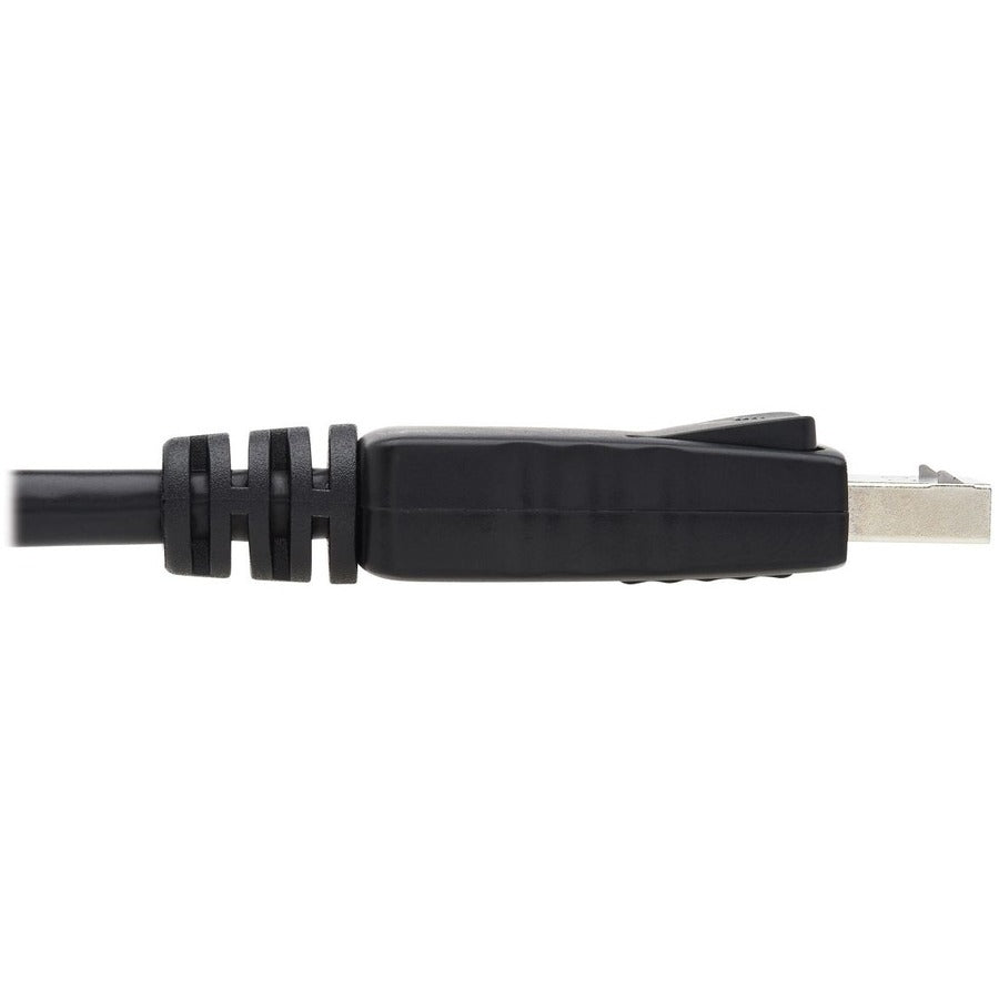 DisplayPort Cable with Latches (M/M), 6 ft, Black