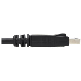 DisplayPort to DisplayPort Cable 4K with Latches, 10 ft, Black