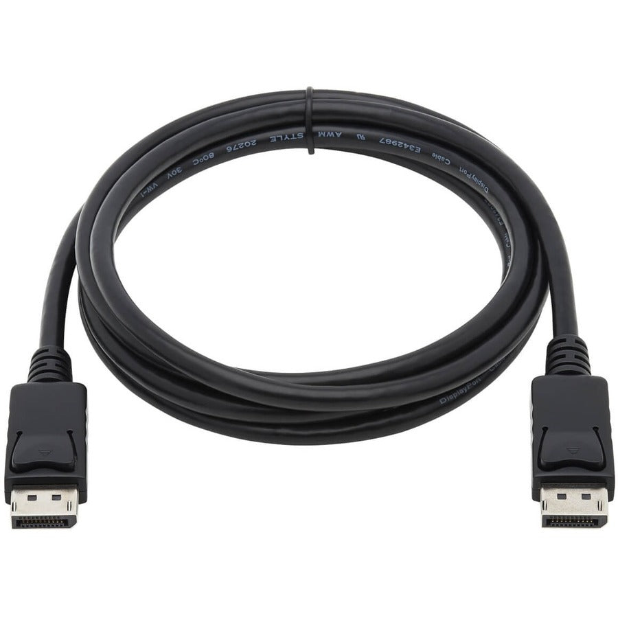 DisplayPort to DisplayPort Cable 4K with Latches, 10 ft, Black