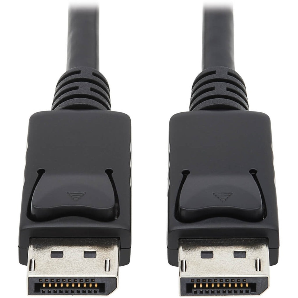 DisplayPort to DisplayPort Cable 4K with Latches, 10 ft, Black