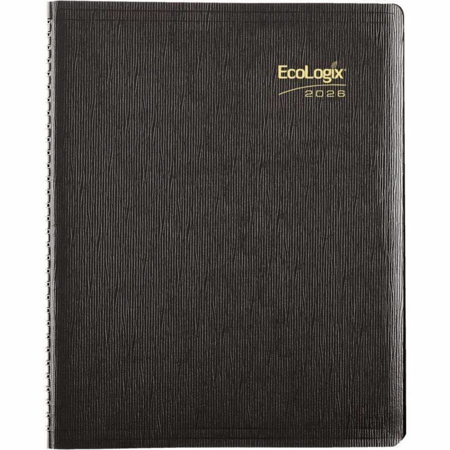 Blueline Recycled Ecologix Weekly Planners - Julian Dates - Weekly - 12 Month - January 2024 - December 2024 - 7:00 AM to 8:45 PM - Quarter-hourly, 7:00 AM to 5:45 PM - Quarter-hourly - 1 Week Double Page Layout - 8 1/2" x 11" Sheet Size - Twin Wire