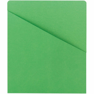 File Jackets, Letter Size, Green, 25/Pack