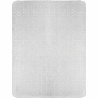 Lorell Medium-Pile Smooth Edge Chairmat - Carpeted Floor - 60" Length x 46" Width x 0.133" Thickness - Rectangular - Vinyl - Clear - 1Each