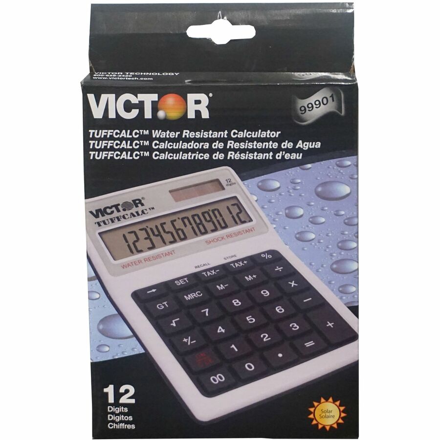 TUFFCALC Desktop Calculator, 12-Digit LCD