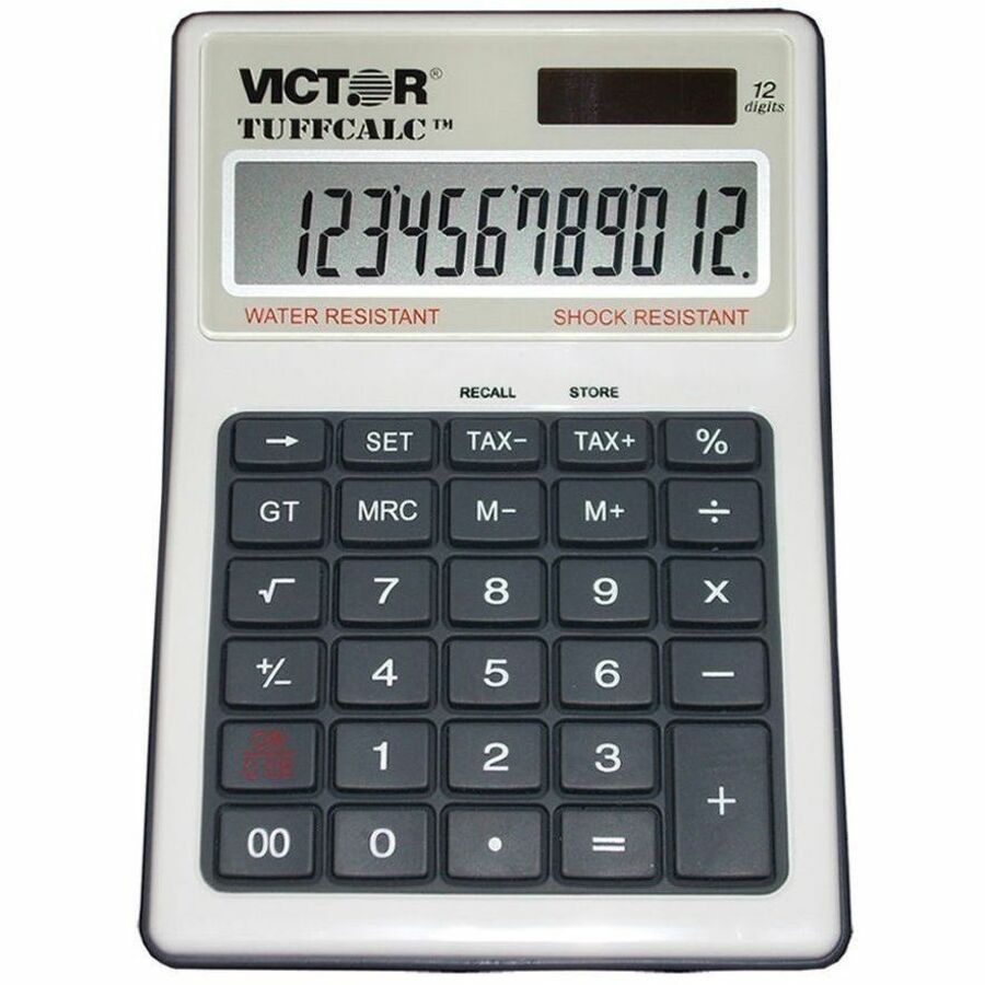 TUFFCALC Desktop Calculator, 12-Digit LCD