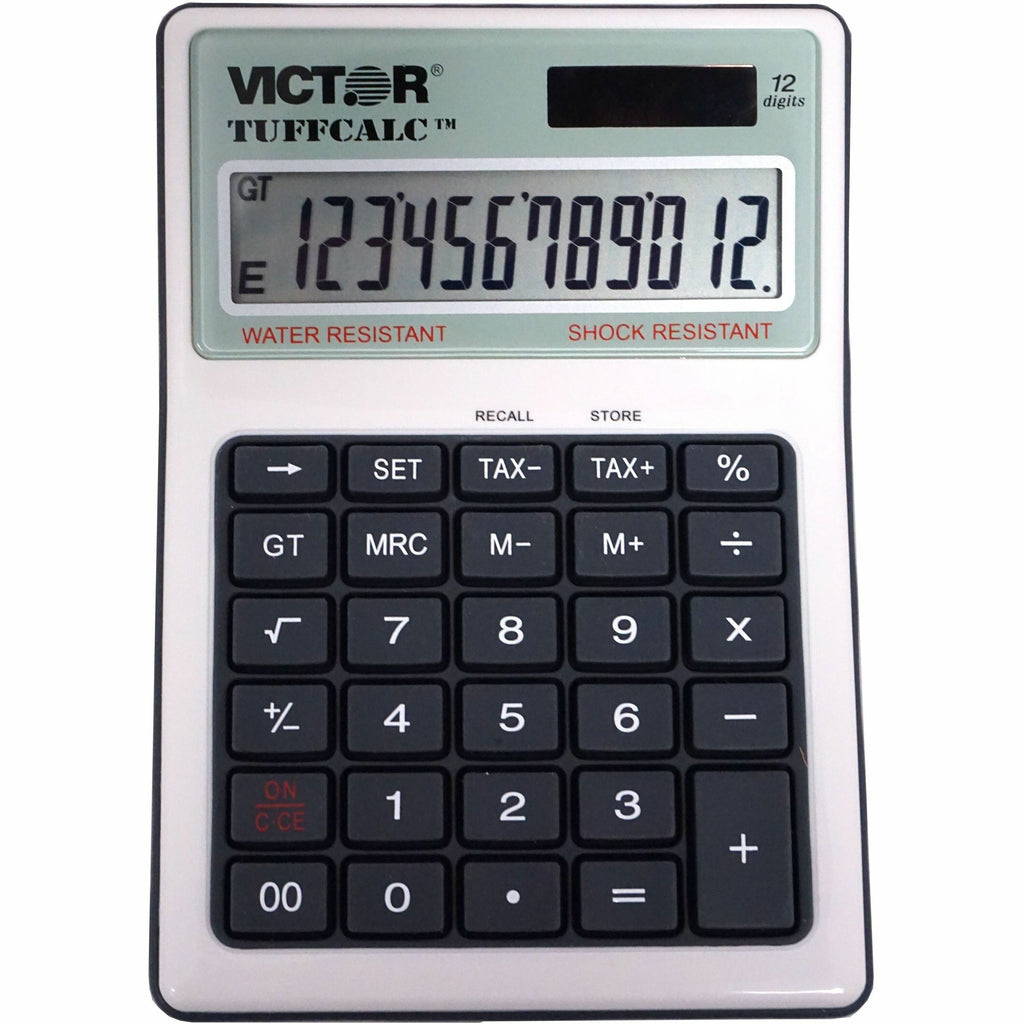 TUFFCALC Desktop Calculator, 12-Digit LCD