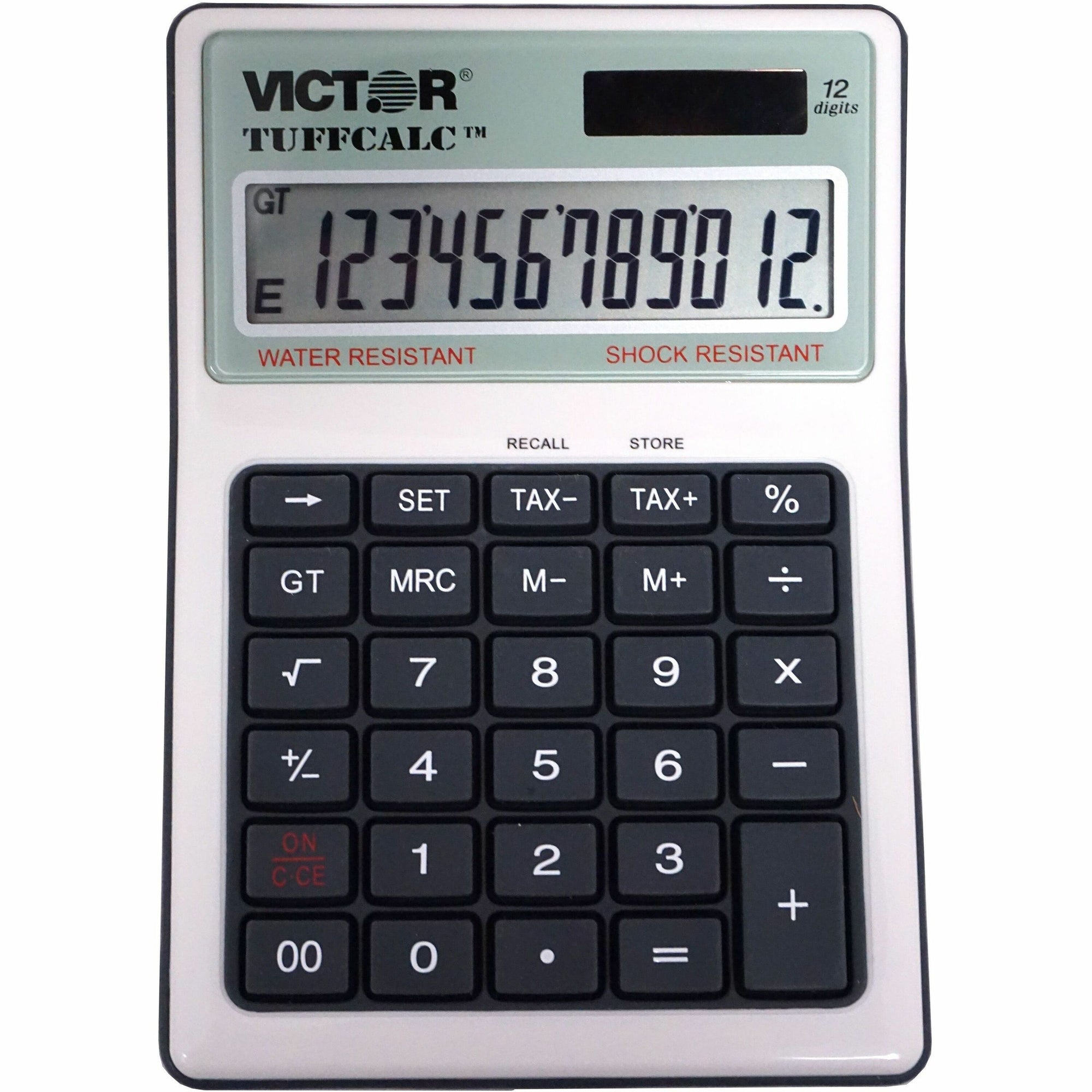 TUFFCALC Desktop Calculator, 12-Digit LCD