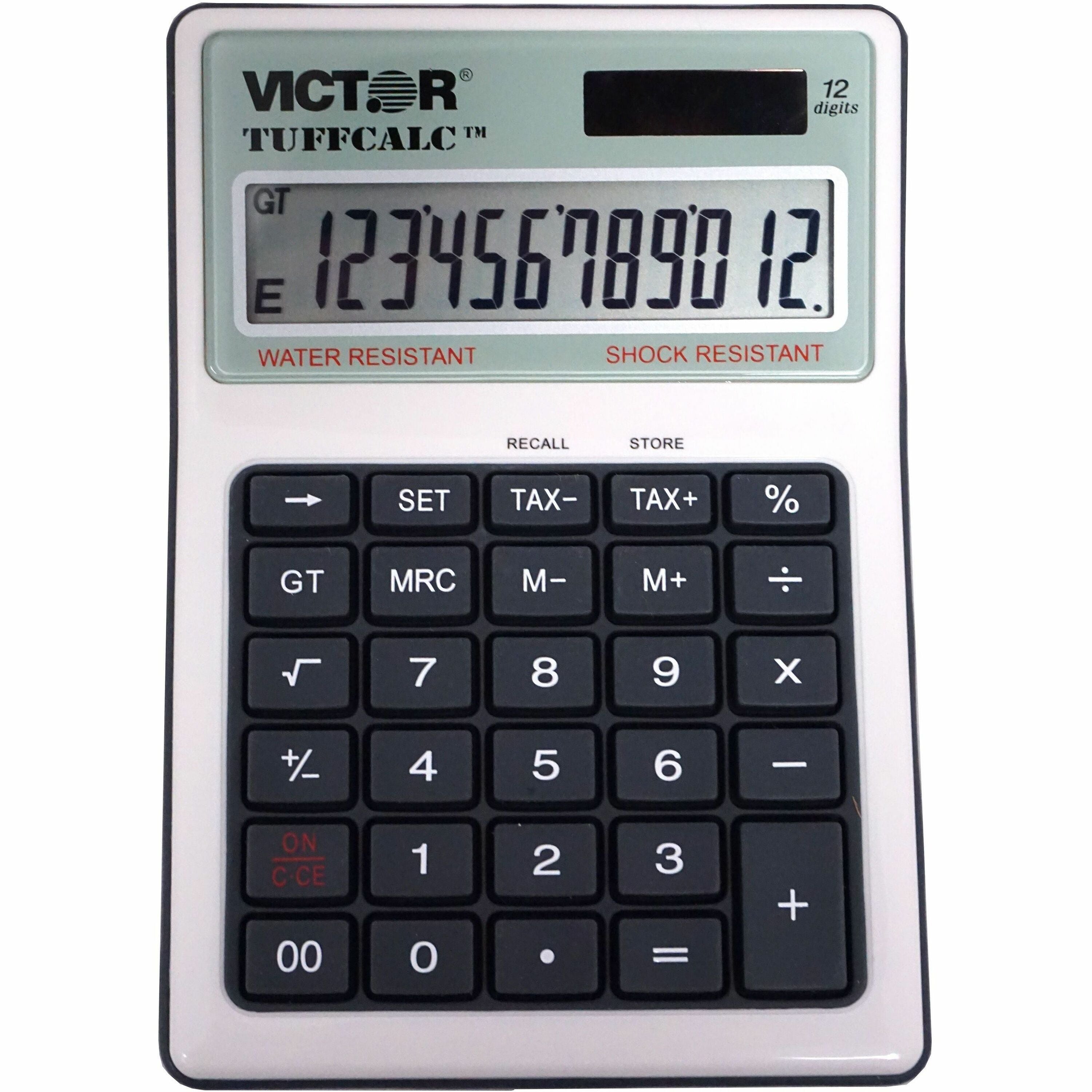 TUFFCALC Desktop Calculator, 12-Digit LCD