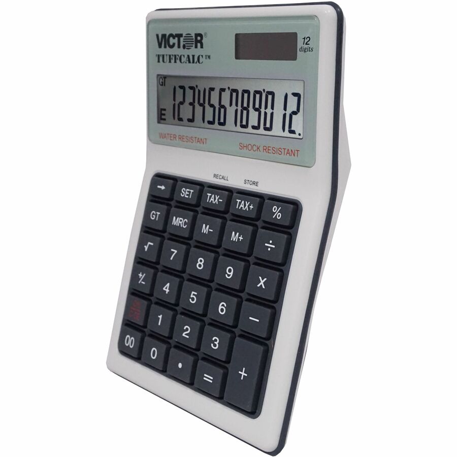 TUFFCALC Desktop Calculator, 12-Digit LCD