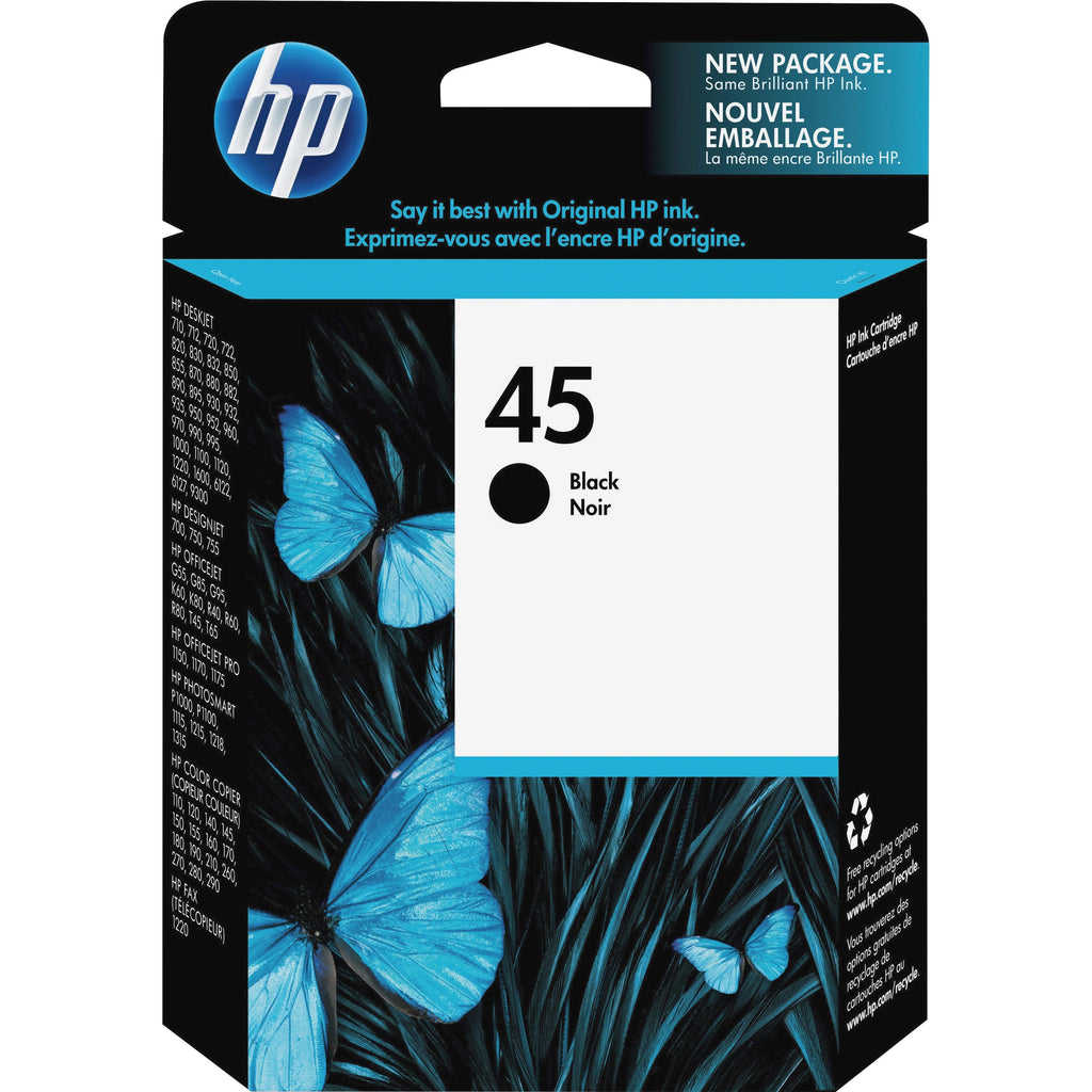HP 45, (51645A) Black Original Ink Cartridge