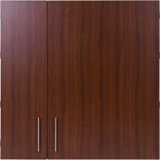 MasterVision 2-door Cherry Conference Cabinet - 48" Height x 48" Width - Porcelain Steel Surface - Cherry Wood Frame - 1 Each - 