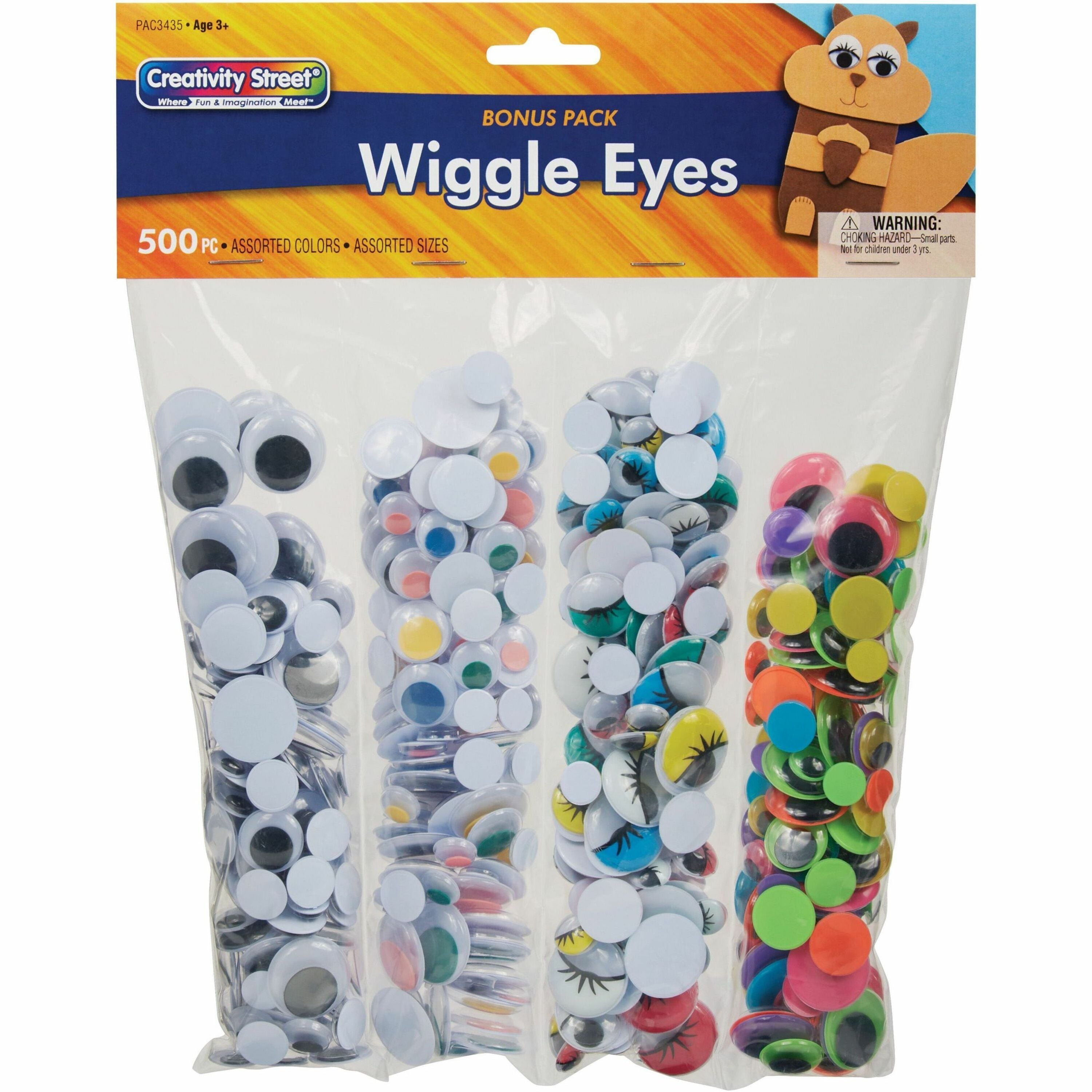 Creativity Street Wiggle Eyes Assortment - Craft - 500 Piece(s) - 500 / Pack - Assorted - 1