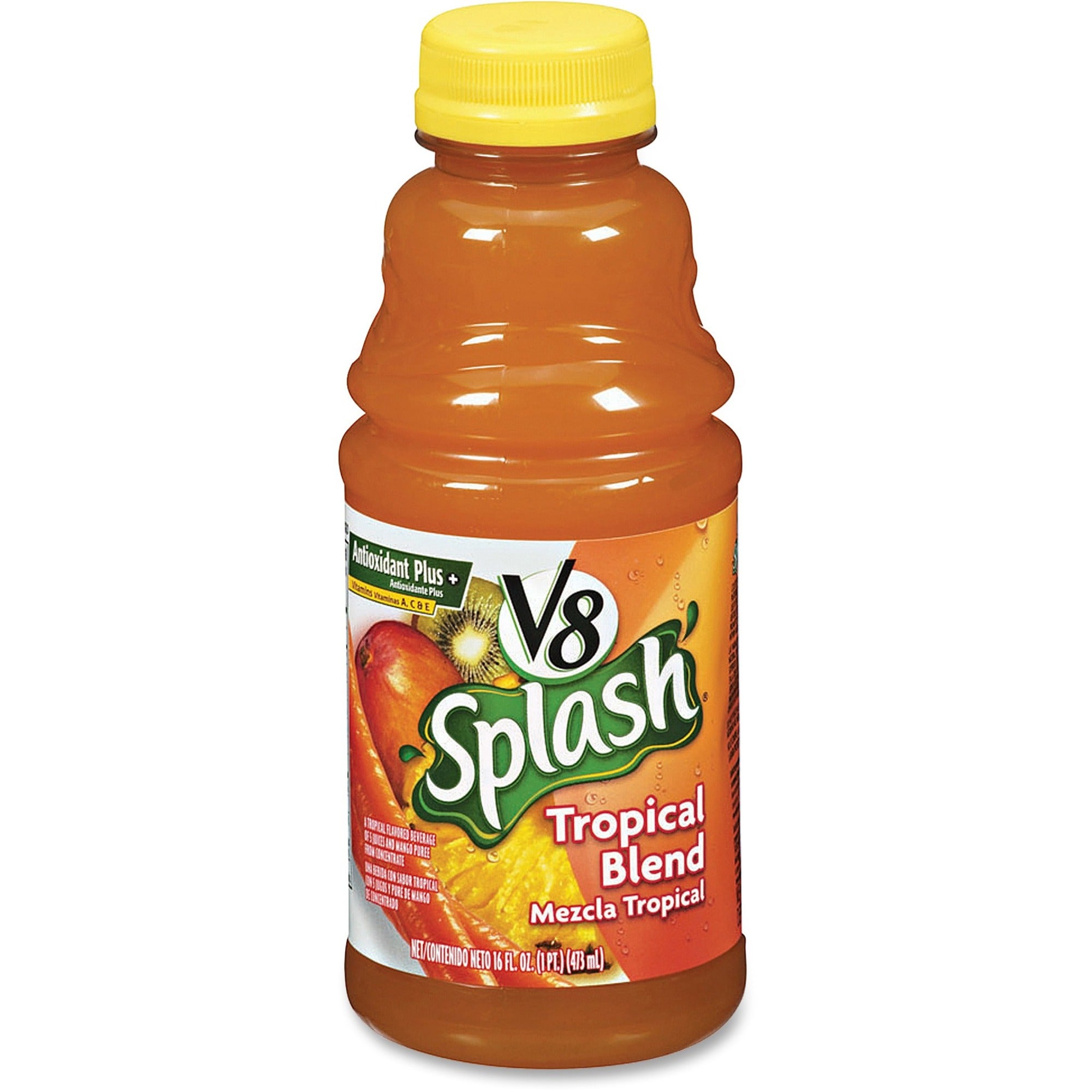 Splash Tropical Blend Juice Drink, 16 oz Bottle, 12/Carton, Ships in 1-3 Business Days