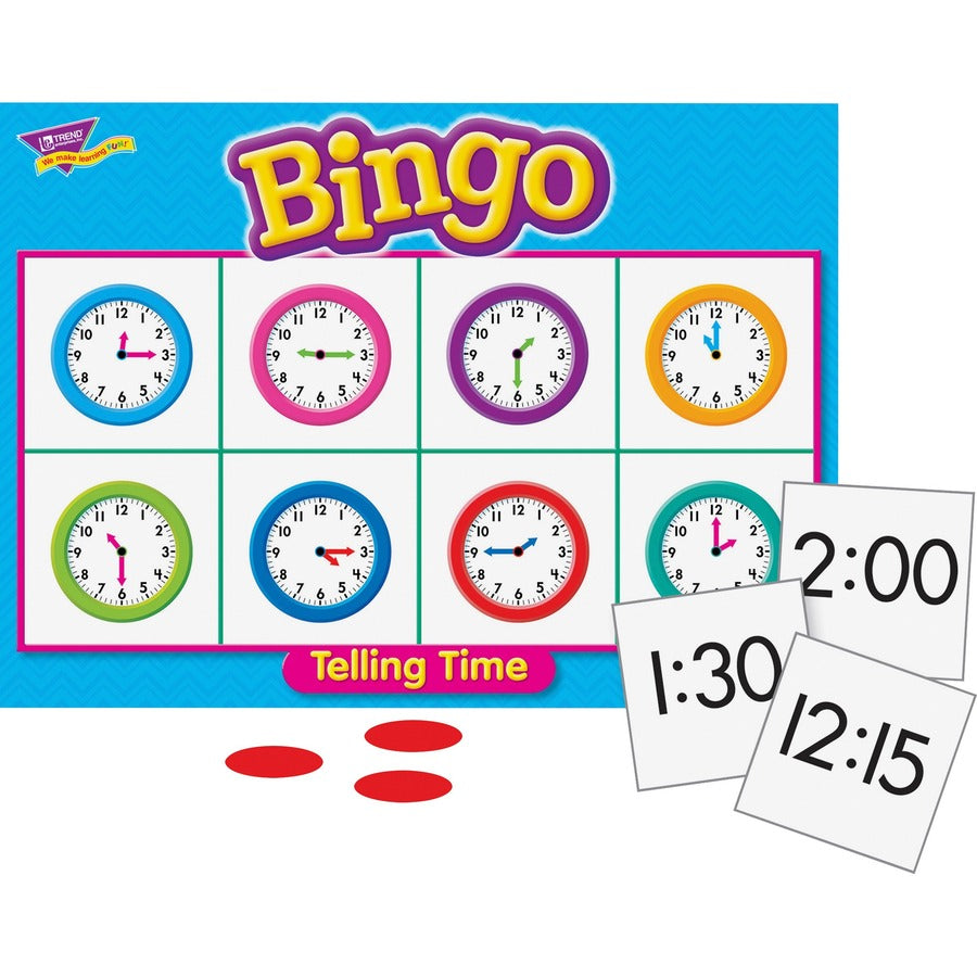 Trend Telling Time Bingo Game - Theme/Subject: Learning - Skill Learning: Time, Language - 6-8 Year - 