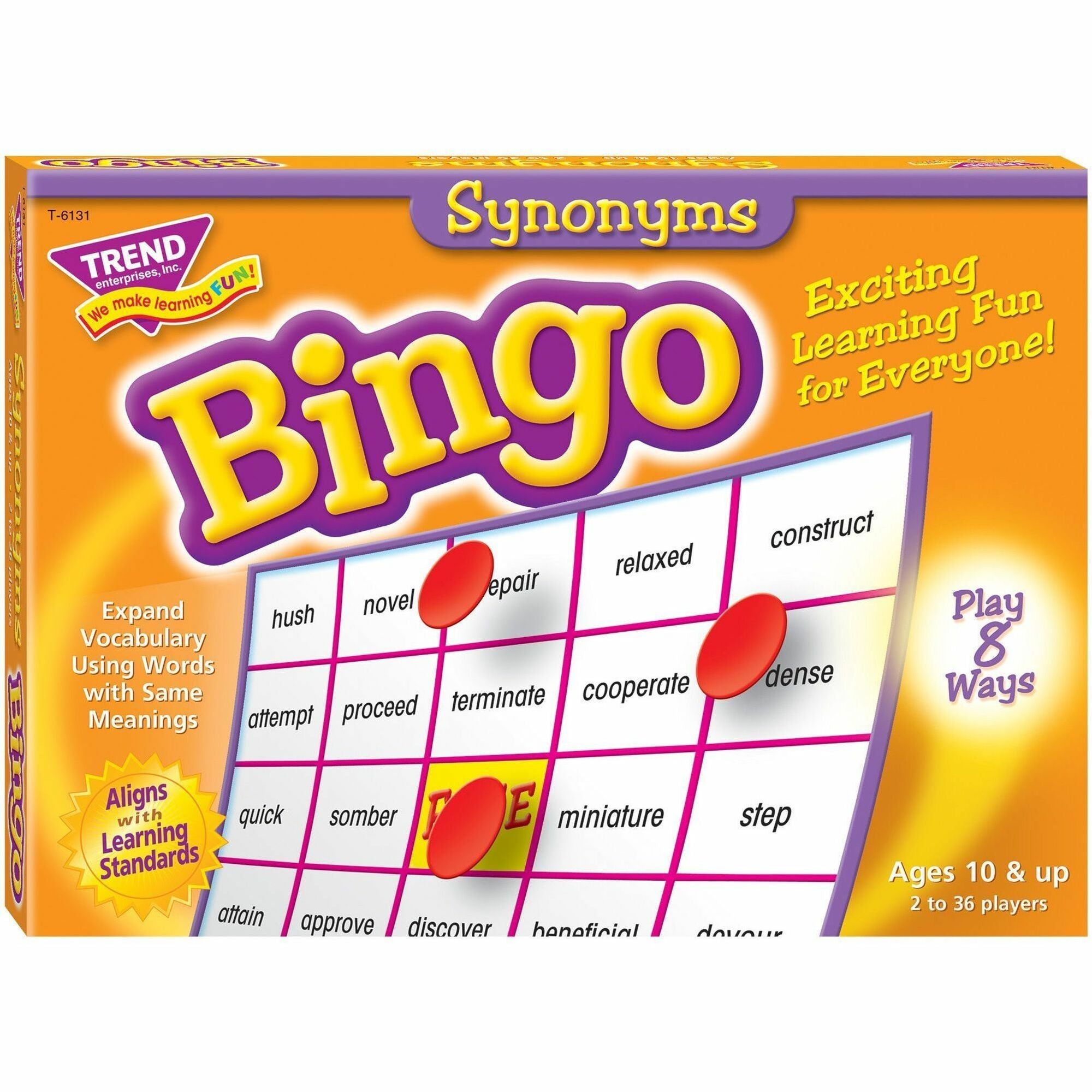 Trend Synonyms Bingo Game - Theme/Subject: Learning - Skill Learning: Language - 9-13 Year - 