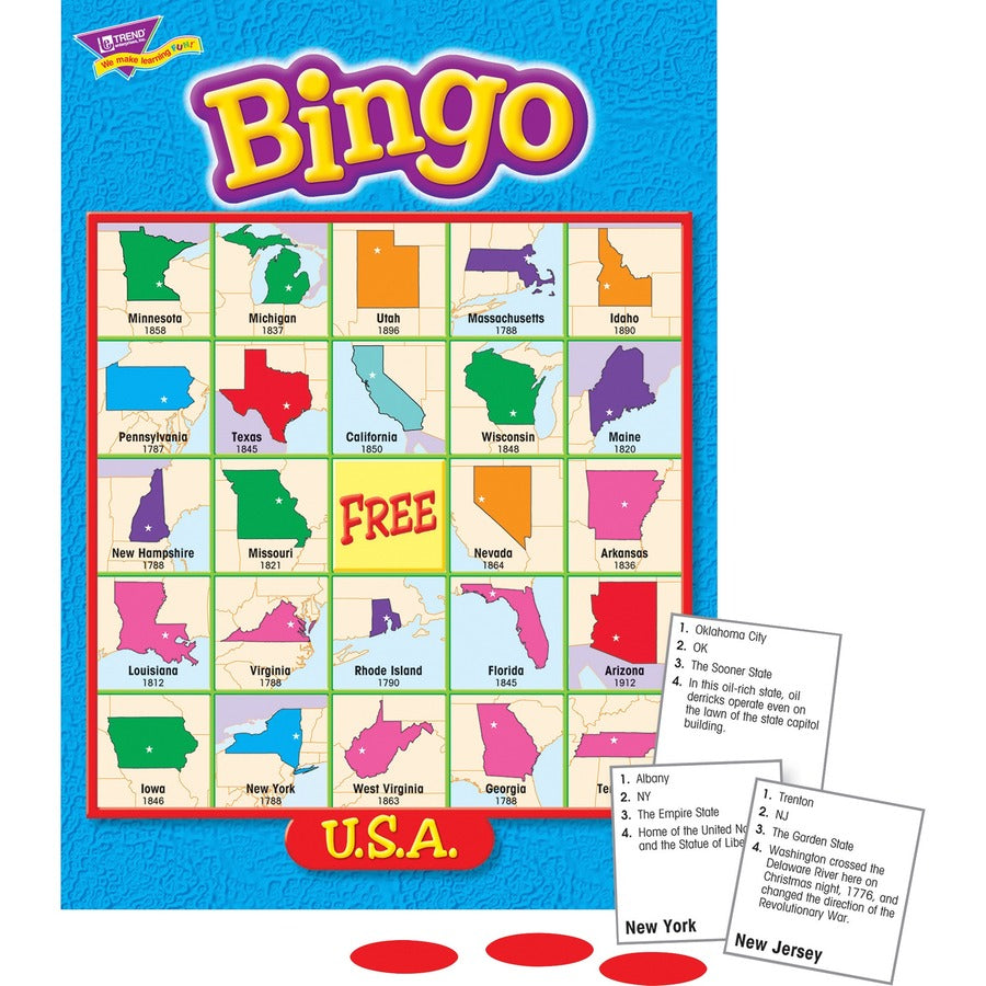 Trend U.S.A. Bingo Game - 8-13 Year - 