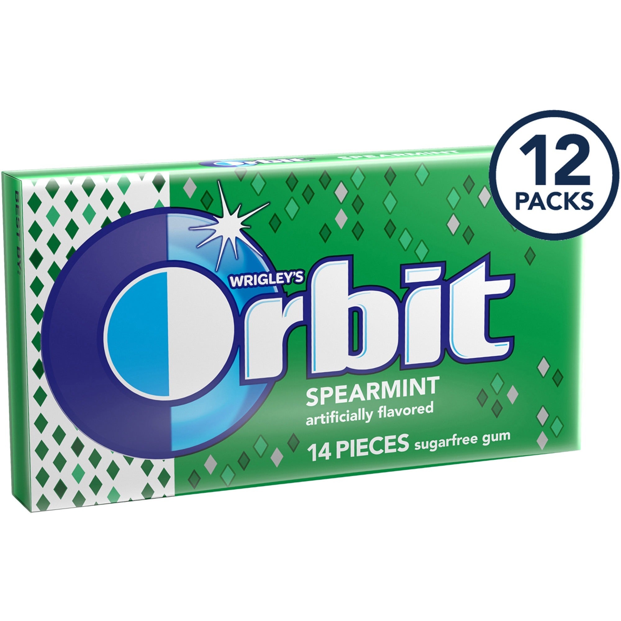 orbit-spearmint-sugar-free-gum-12-packs-spearmint-individually-wrapped-12-box_mrs11484 - 2