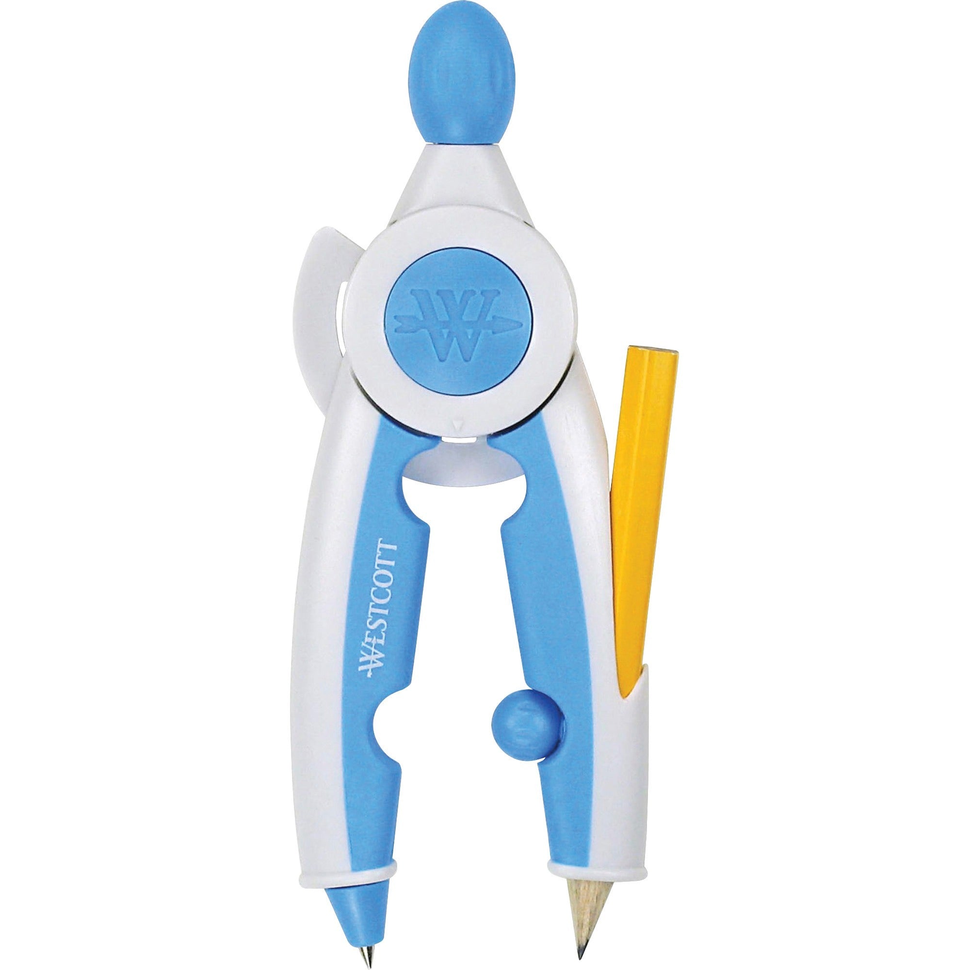 Soft Touch School Compass with Antimicrobial Product Protection, 10", Assorted Colors