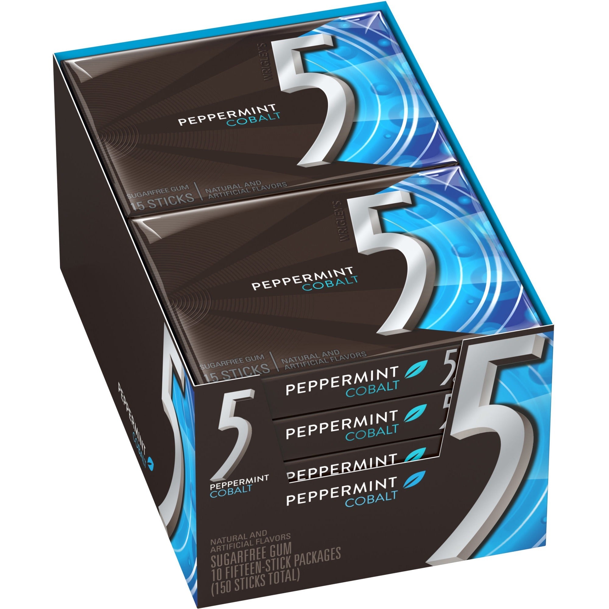 5-gum-cobalt-5-peppermint-sugar-free-gum-peppermint-individually-wrapped-10-box_mrs21265 - 1