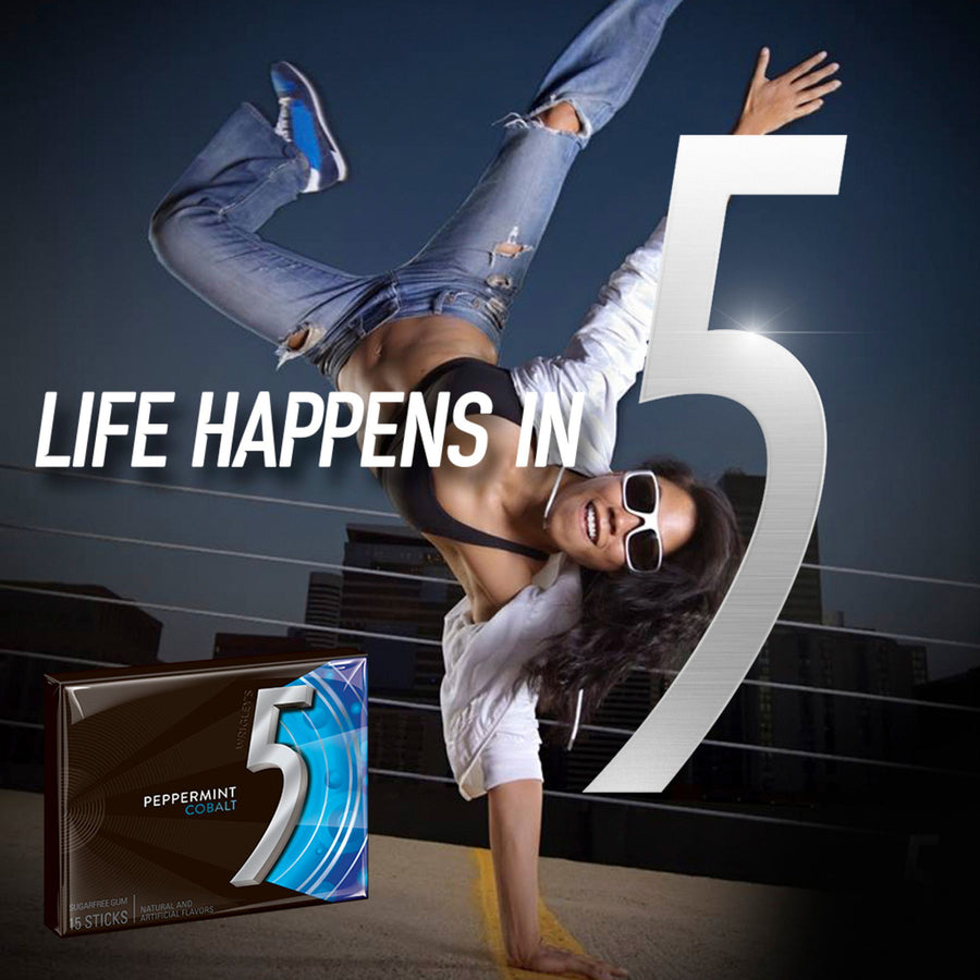 5-gum-cobalt-5-peppermint-sugar-free-gum-peppermint-individually-wrapped-10-box_mrs21265 - 3