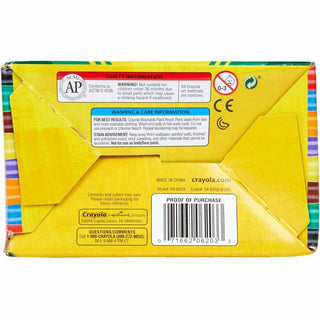 Crayola Washable Paint Brush Pens - Assorted - 40 / Box
