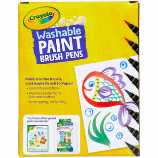 Crayola Washable Paint Brush Pens - Assorted - 40 / Box