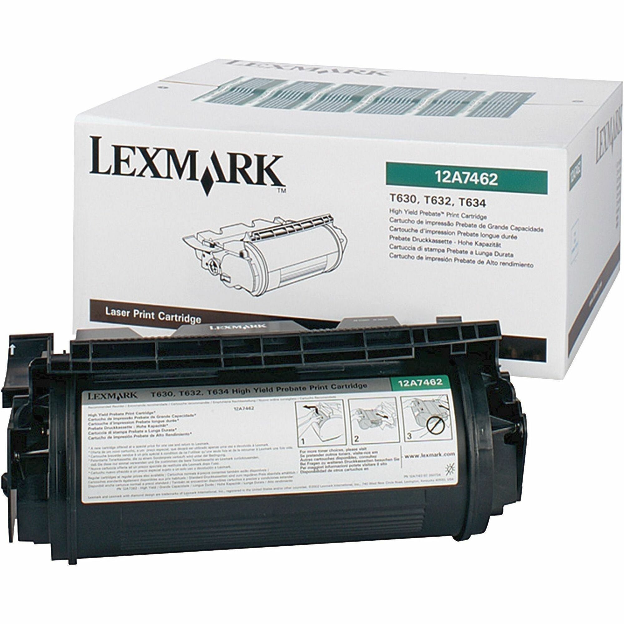 Lexmark Original Toner Cartridge - Laser - 21000 Pages - Black - 1 Each - 