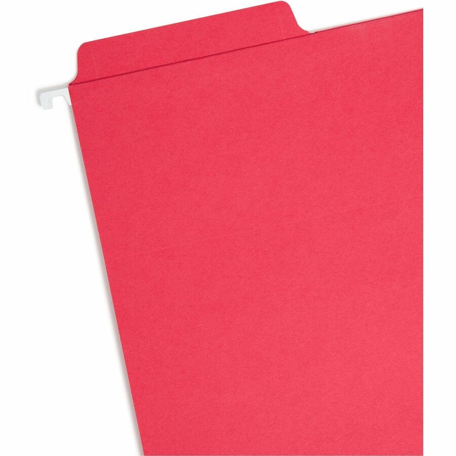 FasTab Hanging Folders, Letter Size, 1/3-Cut Tabs, Red, 20/Box