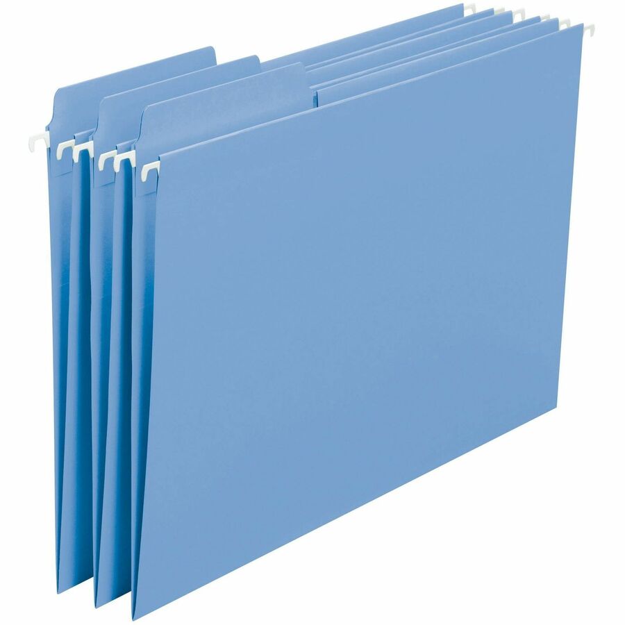 FasTab Hanging Folders, Letter Size, 1/3-Cut Tabs, Blue, 20/Box