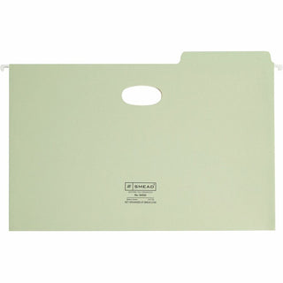 Smead FasTab 1/3 Tab Cut Legal Recycled Hanging Folder - 8 1/2" x 14" - 3 1/2" Expansion - Top Tab Location - Assorted Position Tab Position - Moss - 10% Recycled - 9 / Box - 