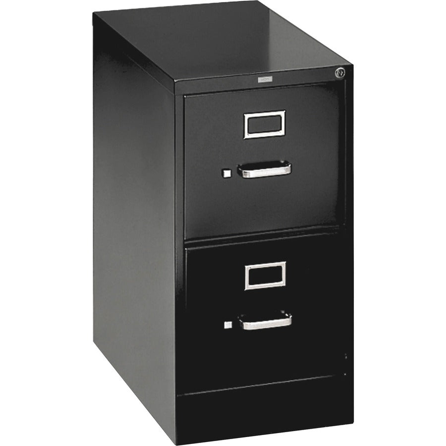 310 Series Vertical File, 2 Letter-Size File Drawers, Black, 15" x 26.5" x 29