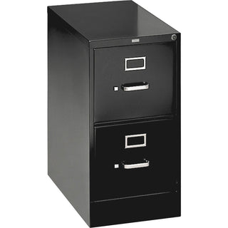 310 Series Vertical File, 2 Letter-Size File Drawers, Black, 15" x 26.5" x 29